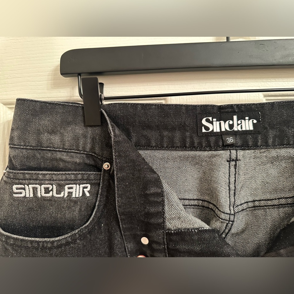 Sinclair Denim Patchwork Jeans Size 36 - image 3